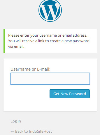 Get password wordpress admin